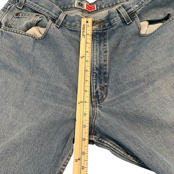 Vintage 90s Relaxed Jeans Arizona Jeans Loose Big Ring Spun Denim 38x32 - Picture 5 of 10
